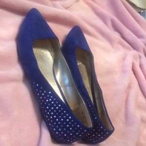 Royal blue bongo flats